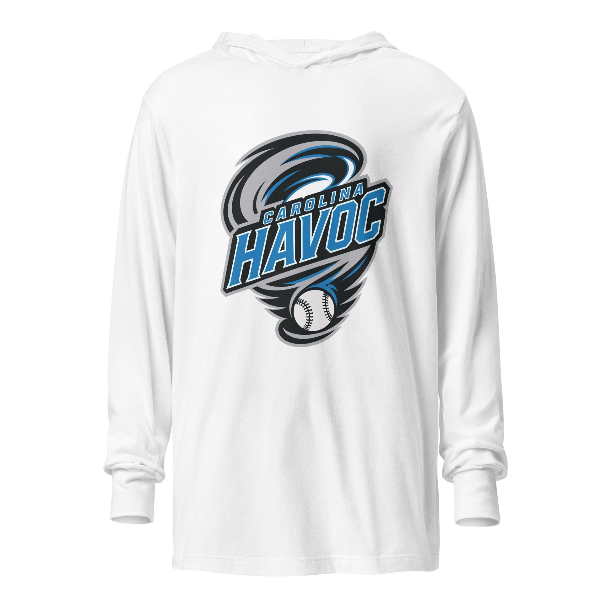 Performance | Hooded Long Sleeve T Shirt | Carolina Havoc | Twister League Crest Logo