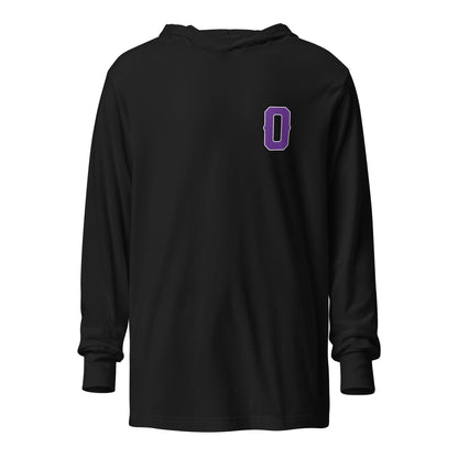 Performance | Hooded Long Sleeve T Shirt | Carolina Outlaws Baseball | Emblem Logo