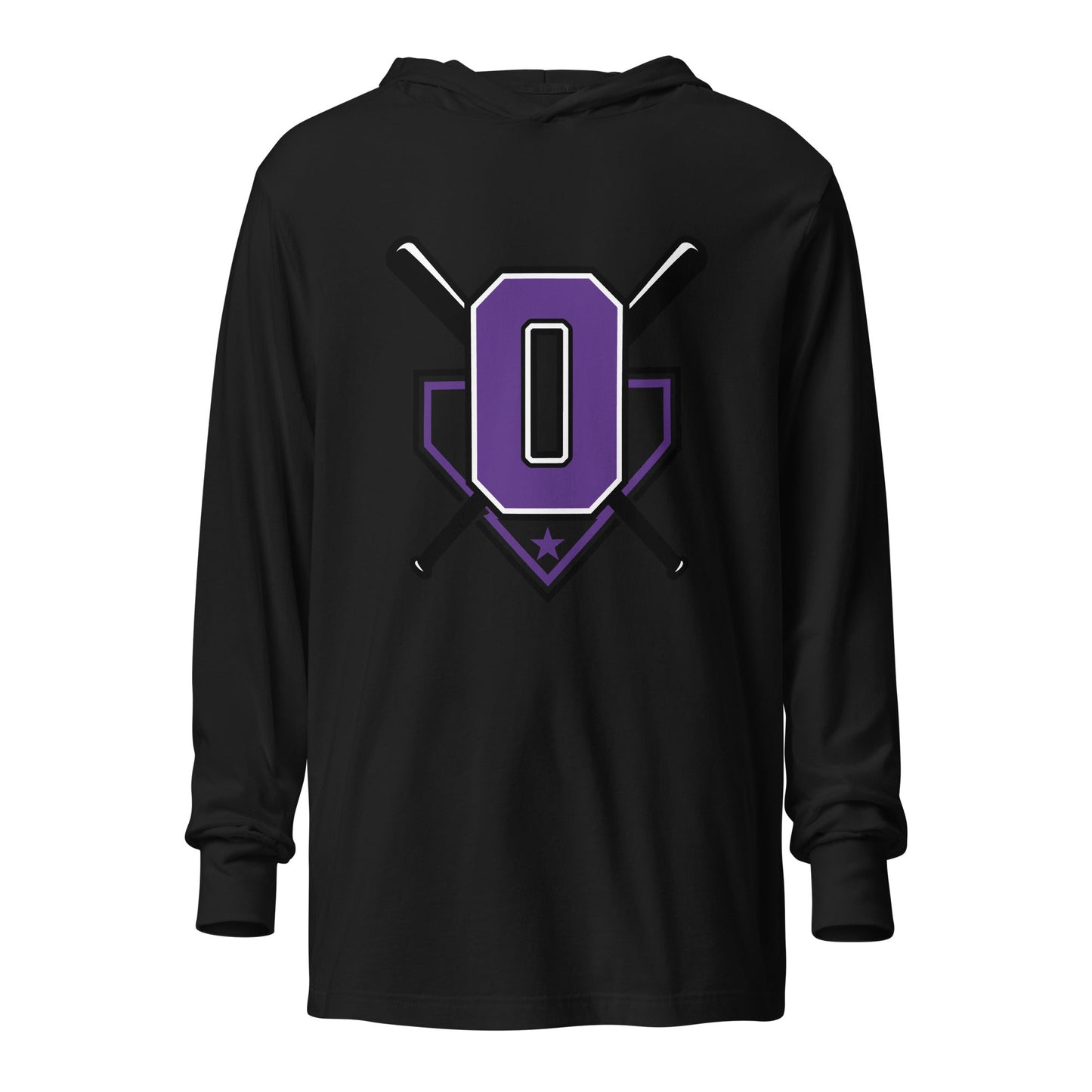 Performance | Hooded Long Sleeve T Shirt | Carolina Outlaws Baseball | Vanguard Logo