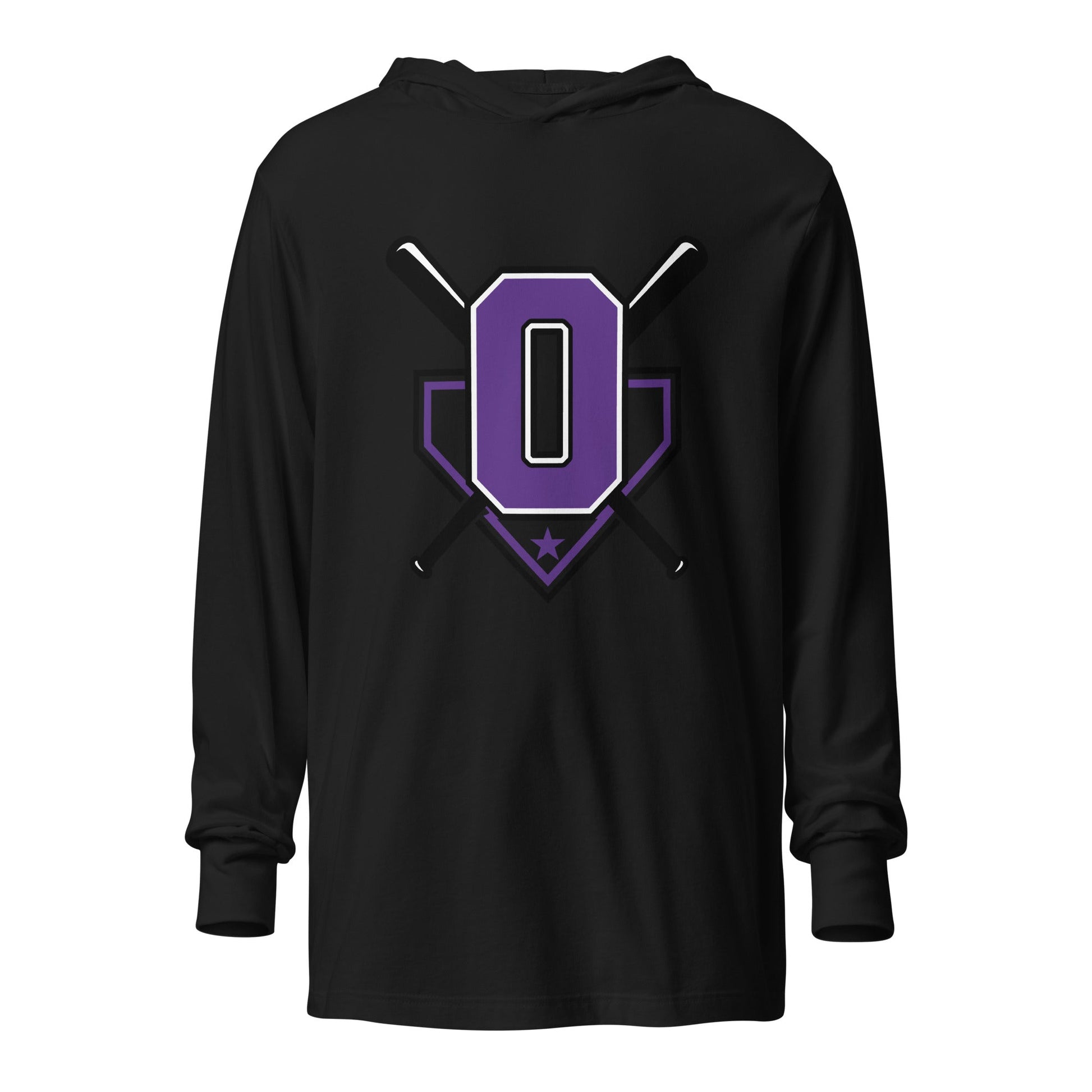 Performance | Hooded Long Sleeve T Shirt | Carolina Outlaws Baseball | Vanguard Logo