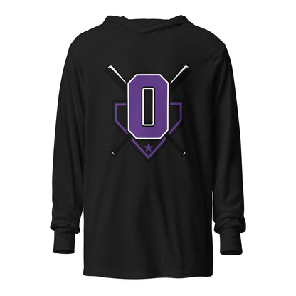 Performance | Hooded Long Sleeve T Shirt | Carolina Outlaws Baseball | Vanguard Logo