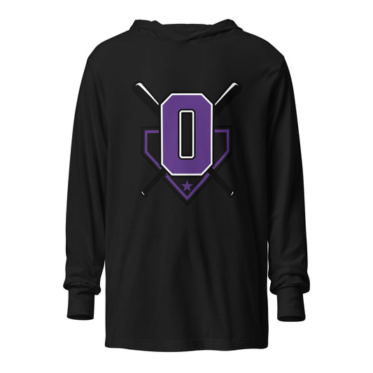 Performance | Hooded Long Sleeve T Shirt | Carolina Outlaws Baseball | Vanguard Logo