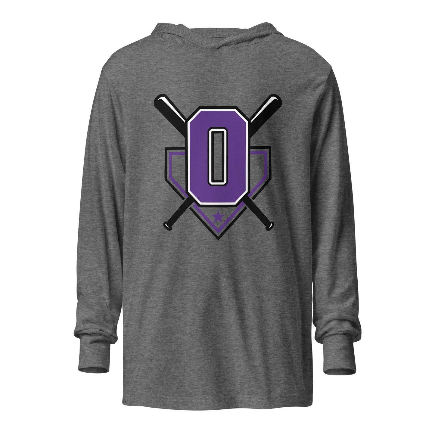 Performance | Hooded Long Sleeve T Shirt | Carolina Outlaws Baseball | Vanguard Logo