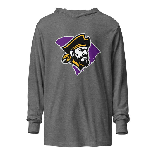 Performance | Hooded Long Sleeve T Shirt | Carolina Pirates