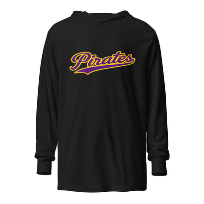 Performance | Hooded Long Sleeve T Shirt | Carolina Pirates | Script Logo