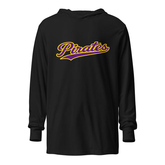 Performance | Hooded Long Sleeve T Shirt | Carolina Pirates | Script Logo