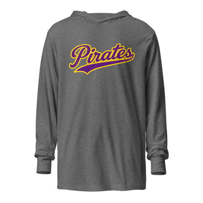 Performance | Hooded Long Sleeve T Shirt | Carolina Pirates | Script Logo