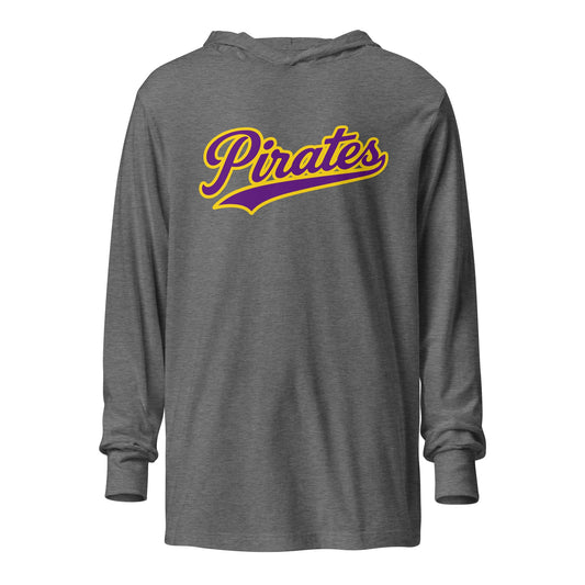 Performance | Hooded Long Sleeve T Shirt | Carolina Pirates | Script Logo