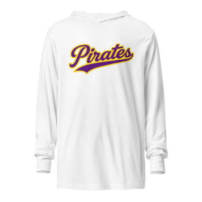 Performance | Hooded Long Sleeve T Shirt | Carolina Pirates | Script Logo