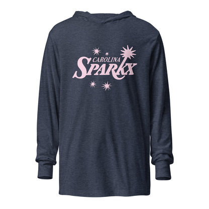 Performance | Hooded Long Sleeve T Shirt | Carolina Sparkx | Modern Script Logo