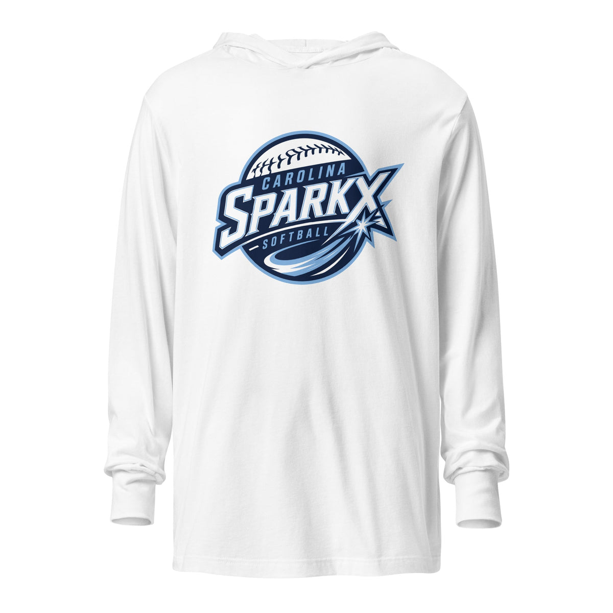 Performance | Hooded Long Sleeve T Shirt | Carolina Sparkx | Vanguard Logo