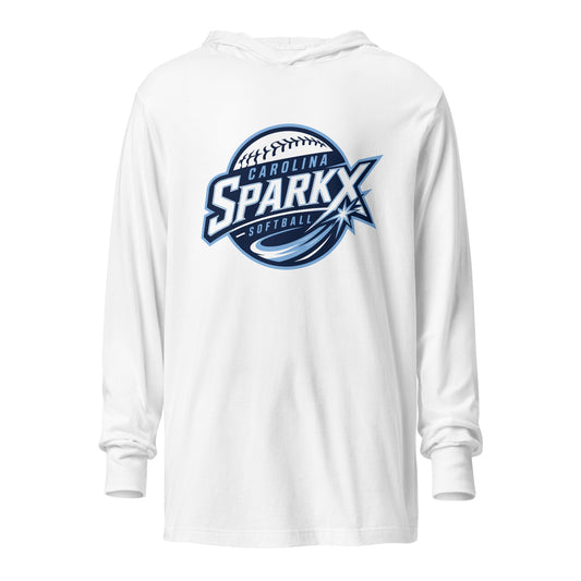 Performance | Hooded Long Sleeve T Shirt | Carolina Sparkx | Vanguard Logo