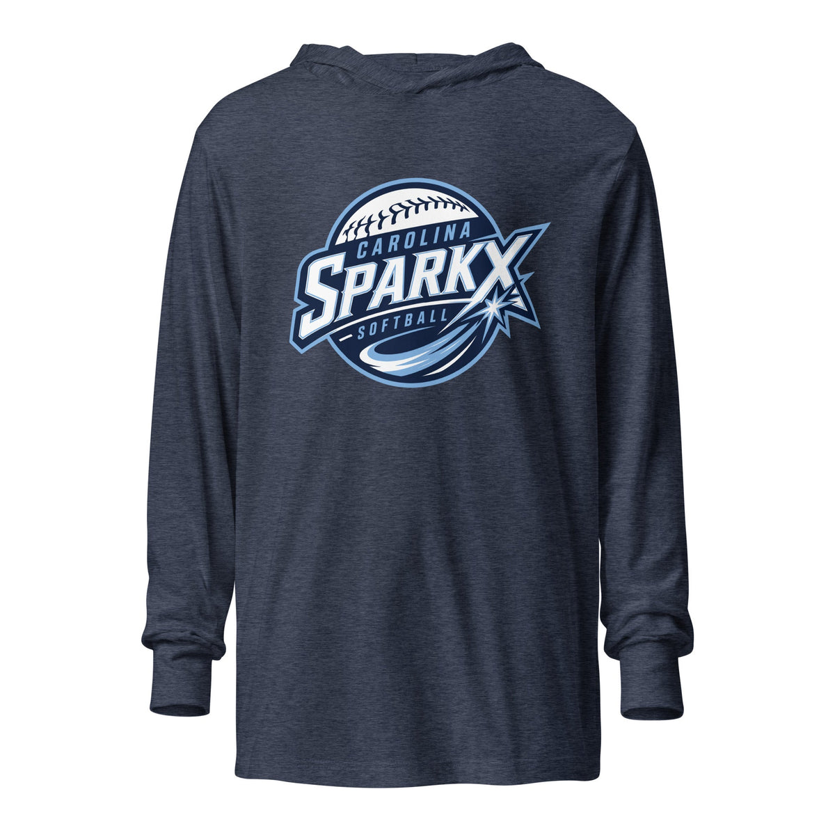 Performance | Hooded Long Sleeve T Shirt | Carolina Sparkx | Vanguard Logo