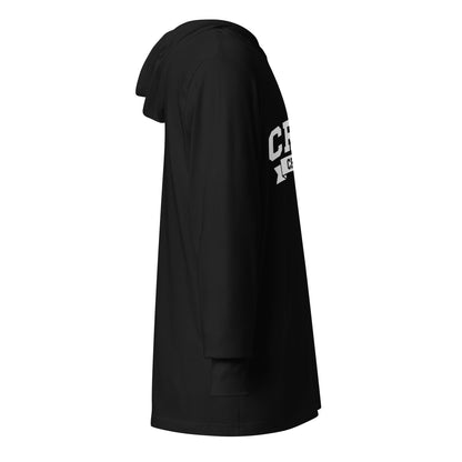 Performance | Hooded Long Sleeve T Shirt | Catch & Release Tumble & Cheer Club | Cheer Logo