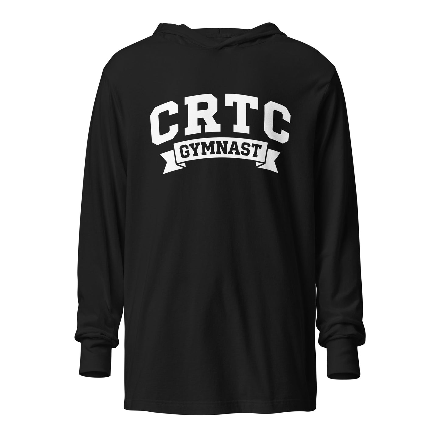 Performance | Hooded Long Sleeve T Shirt | Catch & Release Tumble & Cheer Club | Gymnast Logo