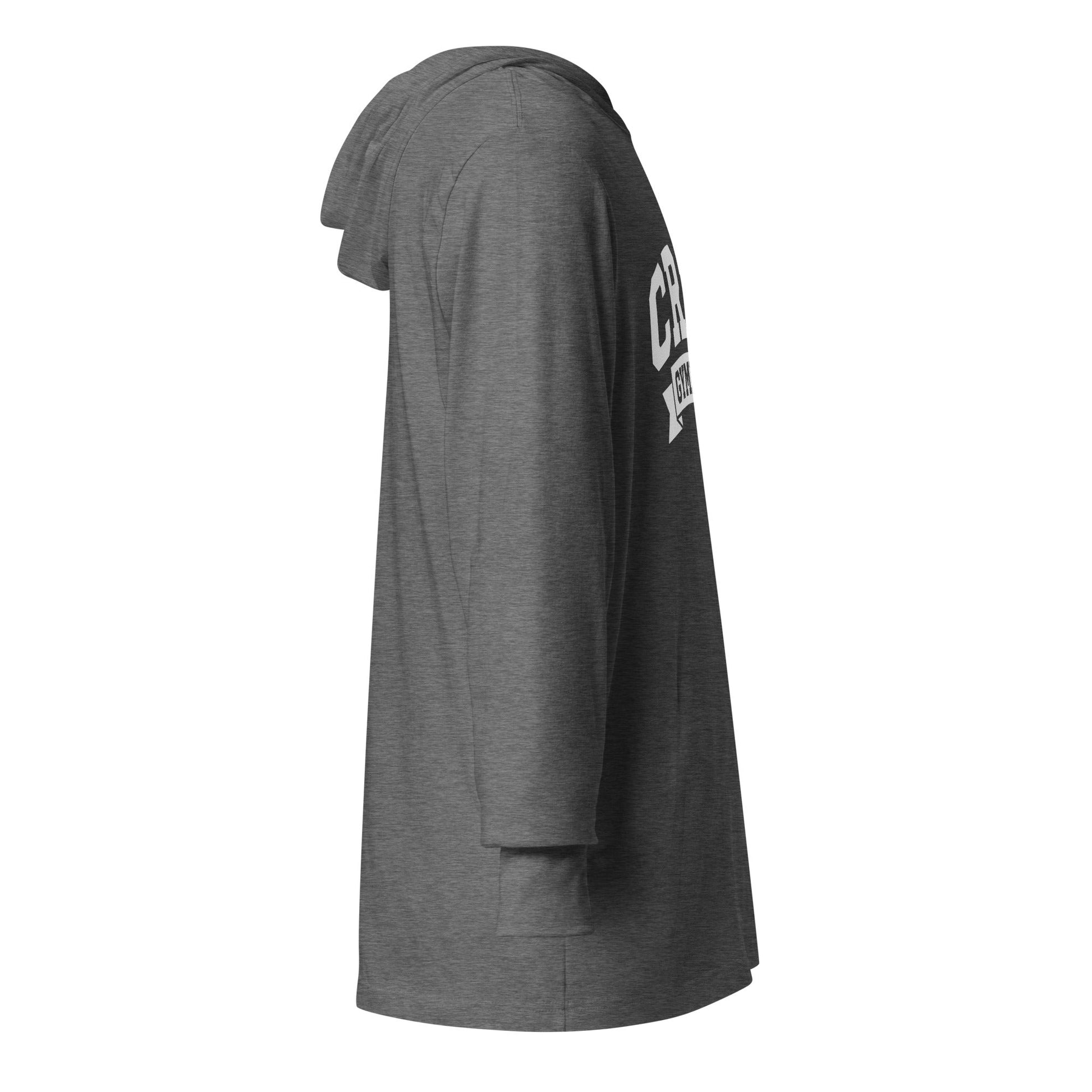 Performance | Hooded Long Sleeve T Shirt | Catch & Release Tumble & Cheer Club | Gymnast Logo