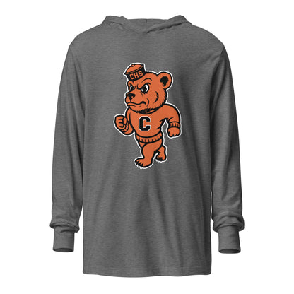 Performance | Hooded Long Sleeve T Shirt | Catholic High School | Bear Logo