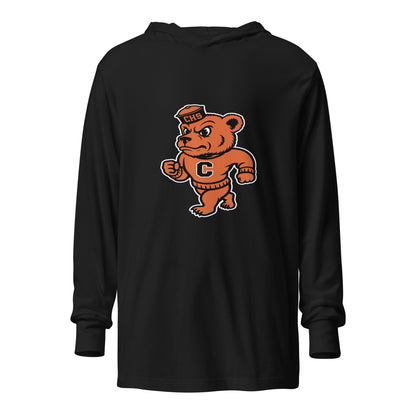 Performance | Hooded Long Sleeve T Shirt | Catholic High School | Bear Logo
