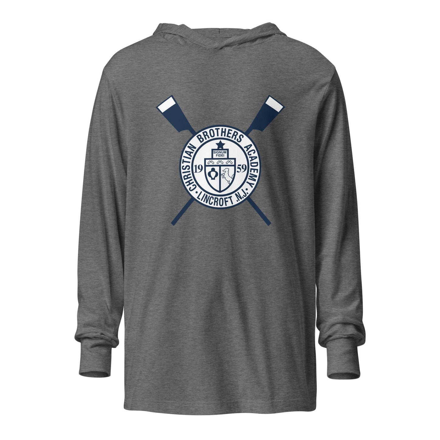 Performance | Hooded Long Sleeve T Shirt | CBA Crew | Crest Logo