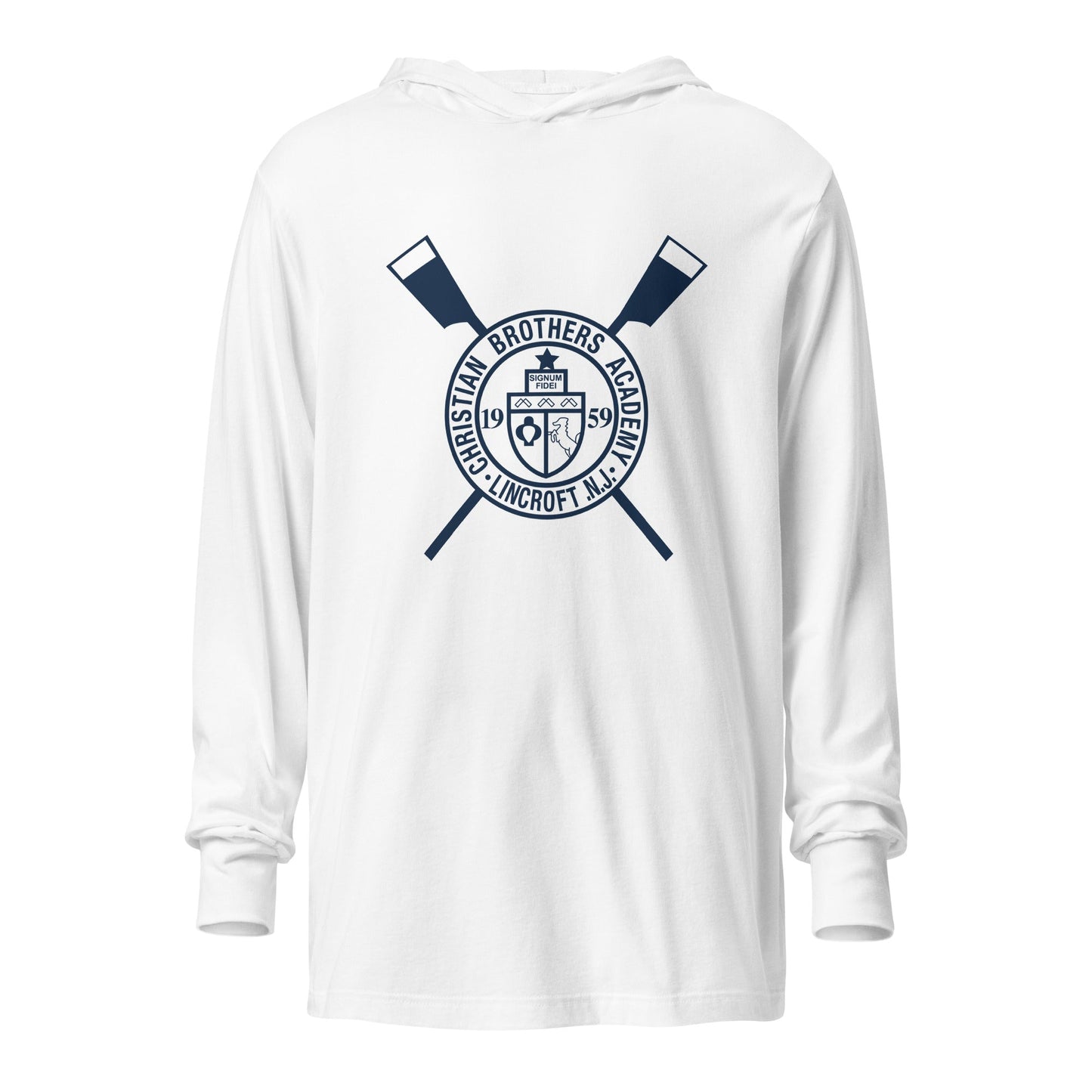 Performance | Hooded Long Sleeve T Shirt | CBA Crew | Crest Logo
