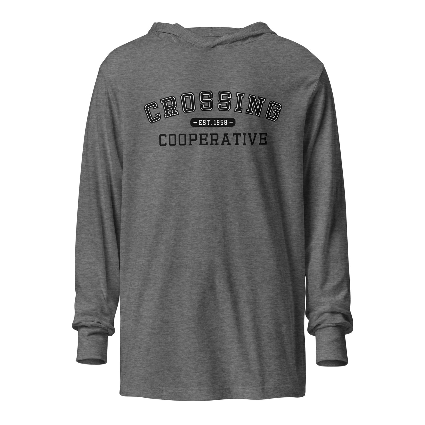 Performance | Hooded Long Sleeve T Shirt | CCNS | Collegiate Logo