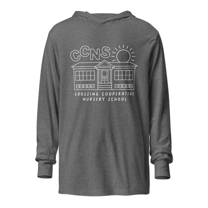 Performance | Hooded Long Sleeve T Shirt | CCNS | School Logo