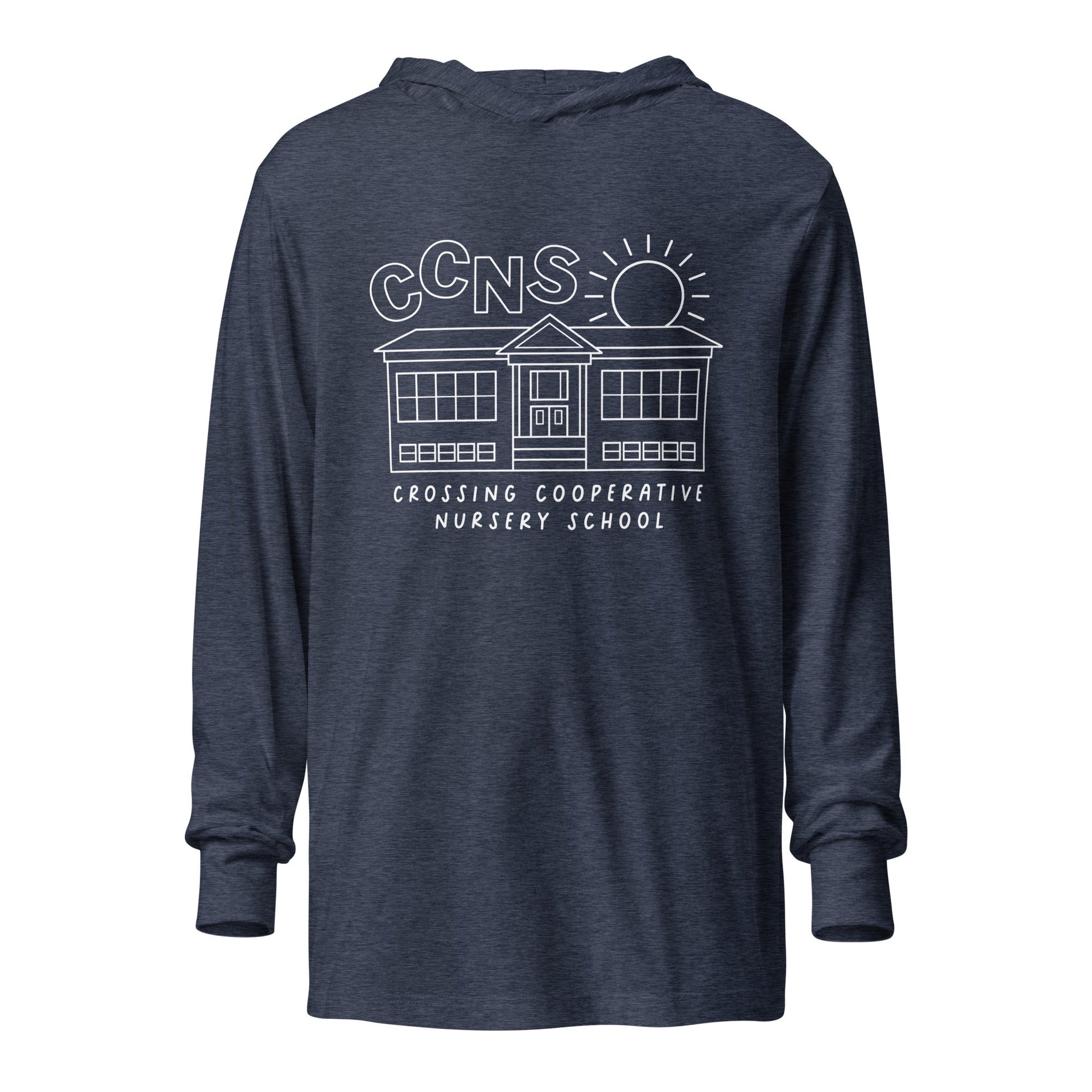 Performance | Hooded Long Sleeve T Shirt | CCNS | School Logo
