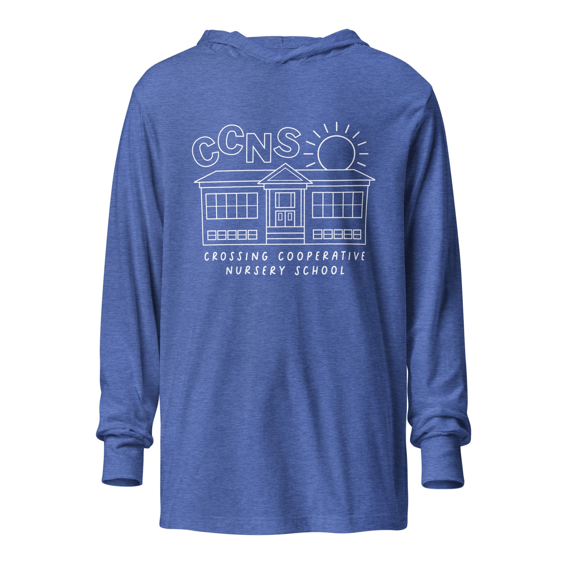 Performance | Hooded Long Sleeve T Shirt | CCNS | School Logo