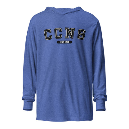 Performance | Hooded Long Sleeve T Shirt | CCNS | Script Logo