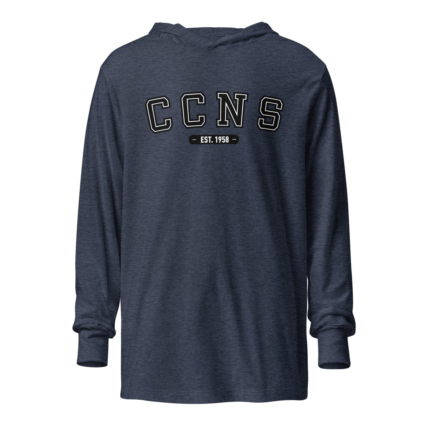 Performance | Hooded Long Sleeve T Shirt | CCNS | Script Logo