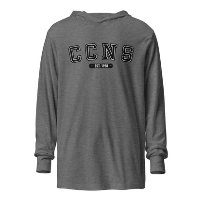 Performance | Hooded Long Sleeve T Shirt | CCNS | Script Logo