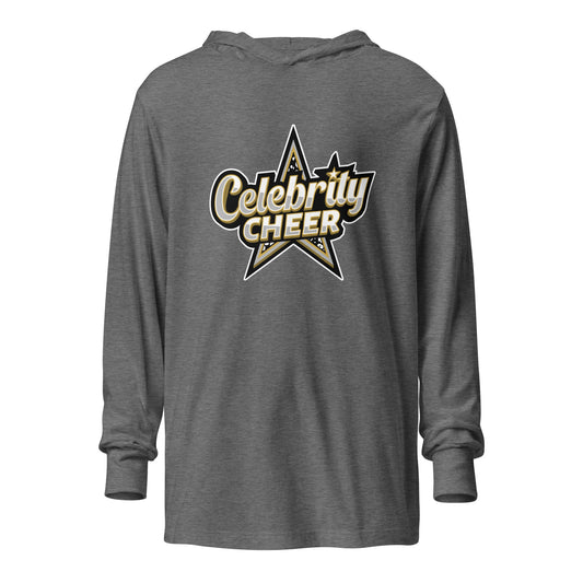 Performance | Hooded Long Sleeve T Shirt | Celebrity Cheer | Celebrity Cheer Logo
