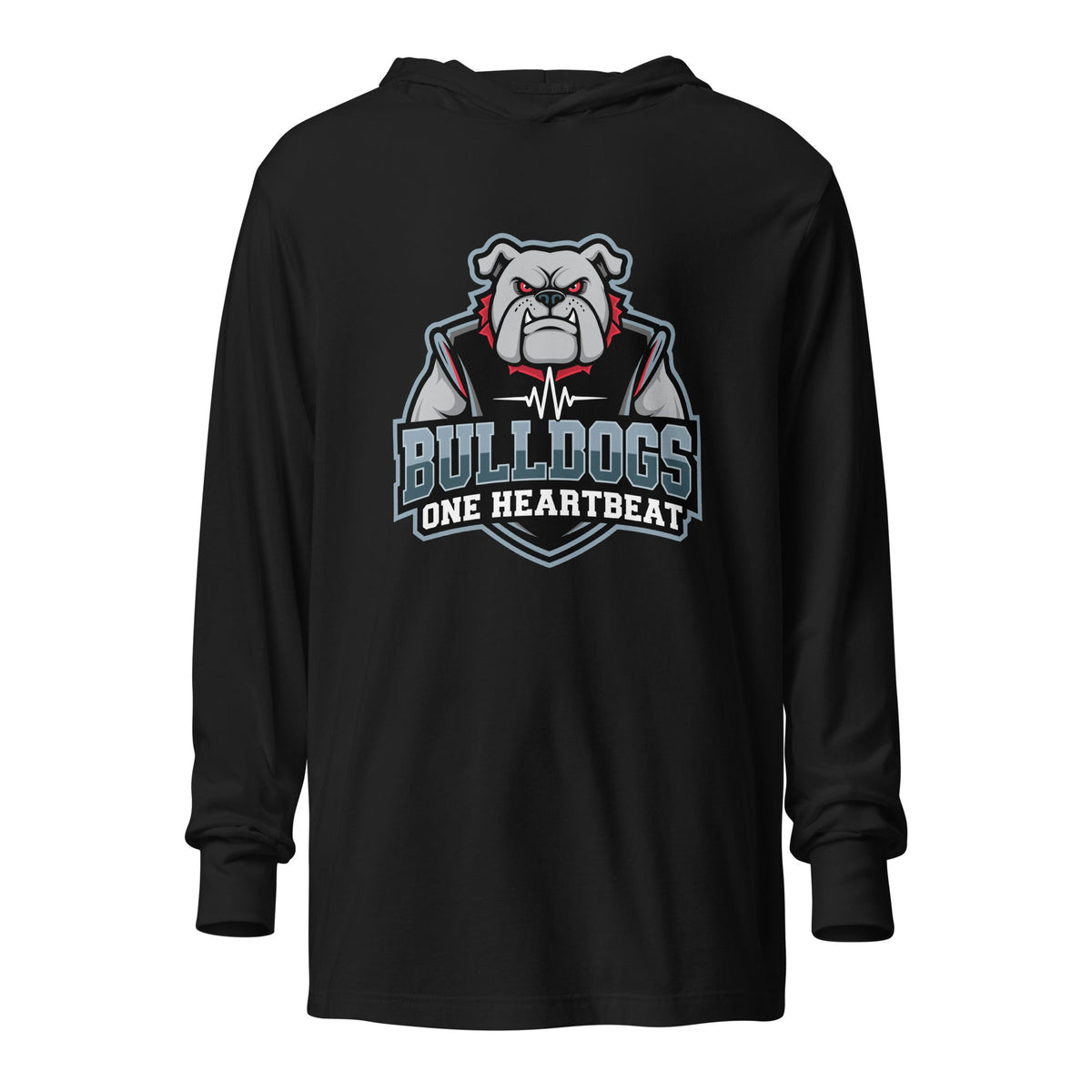 Performance | Hooded Long Sleeve T Shirt | Celina Recreational Football Black | Emblem Logo