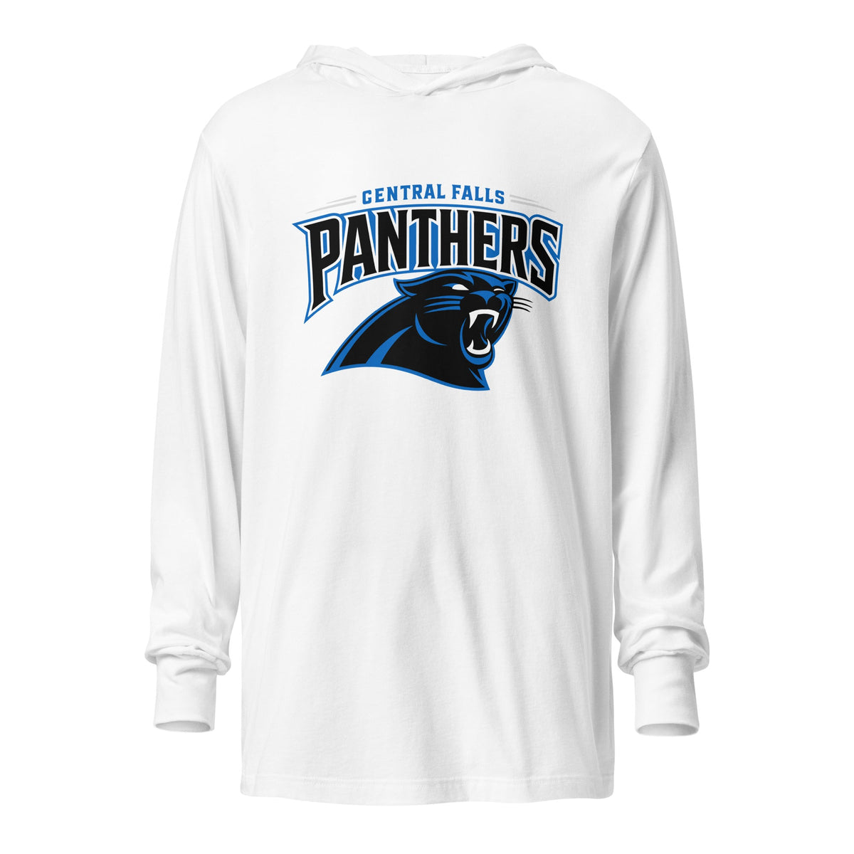 Performance | Hooded Long Sleeve T Shirt | Central Falls Panthers | Emblem Logo