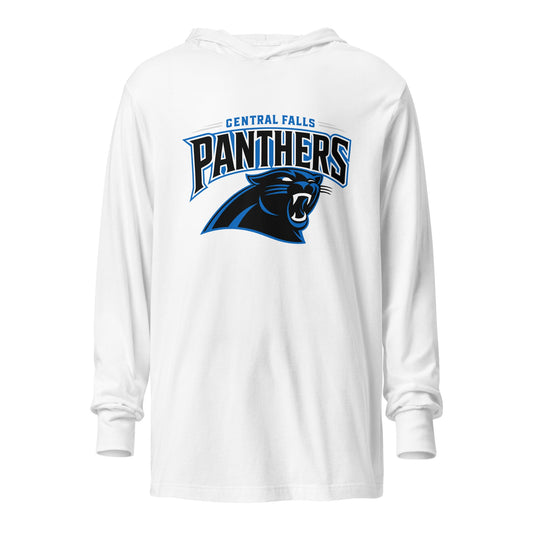 Performance | Hooded Long Sleeve T Shirt | Central Falls Panthers | Emblem Logo
