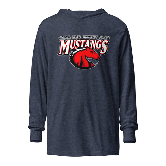 Performance | Hooded Long Sleeve T Shirt | Central Maine Community College Woman’s Soccer | Vanguard Logo