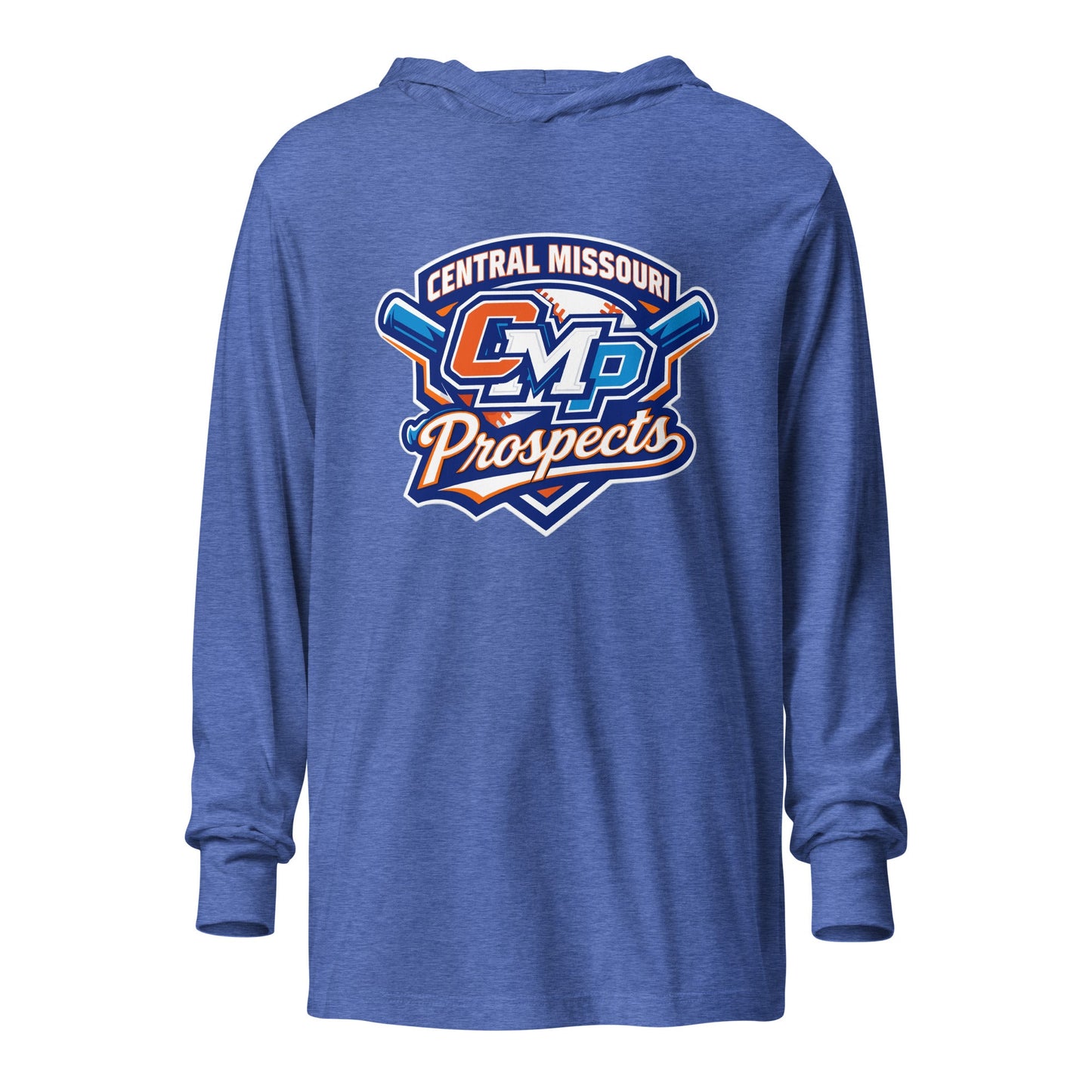Performance | Hooded Long Sleeve T Shirt | Central Missour Prospects | Classic Logo