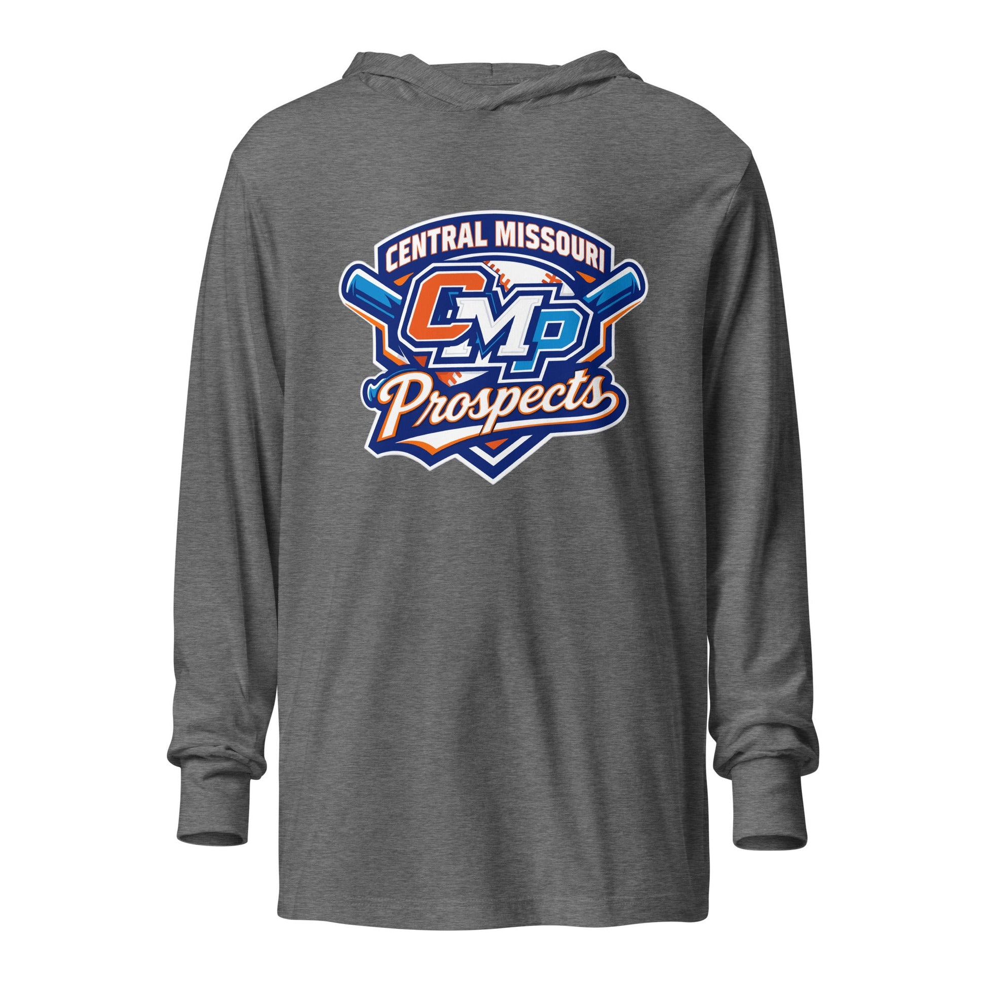 Performance | Hooded Long Sleeve T Shirt | Central Missour Prospects | Classic Logo
