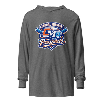 Performance | Hooded Long Sleeve T Shirt | Central Missour Prospects | Classic Logo