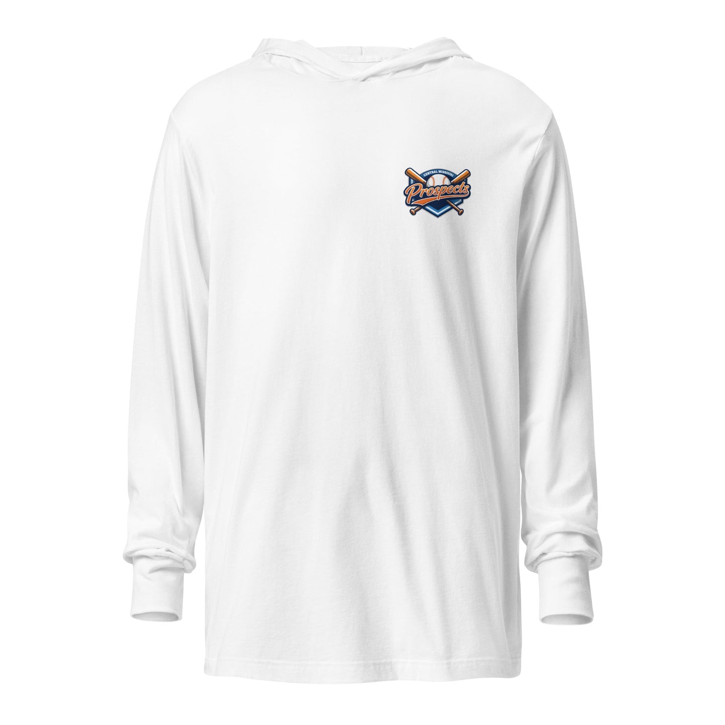 Performance | Hooded Long Sleeve T Shirt | Central Missour Prospects | Icon Logo