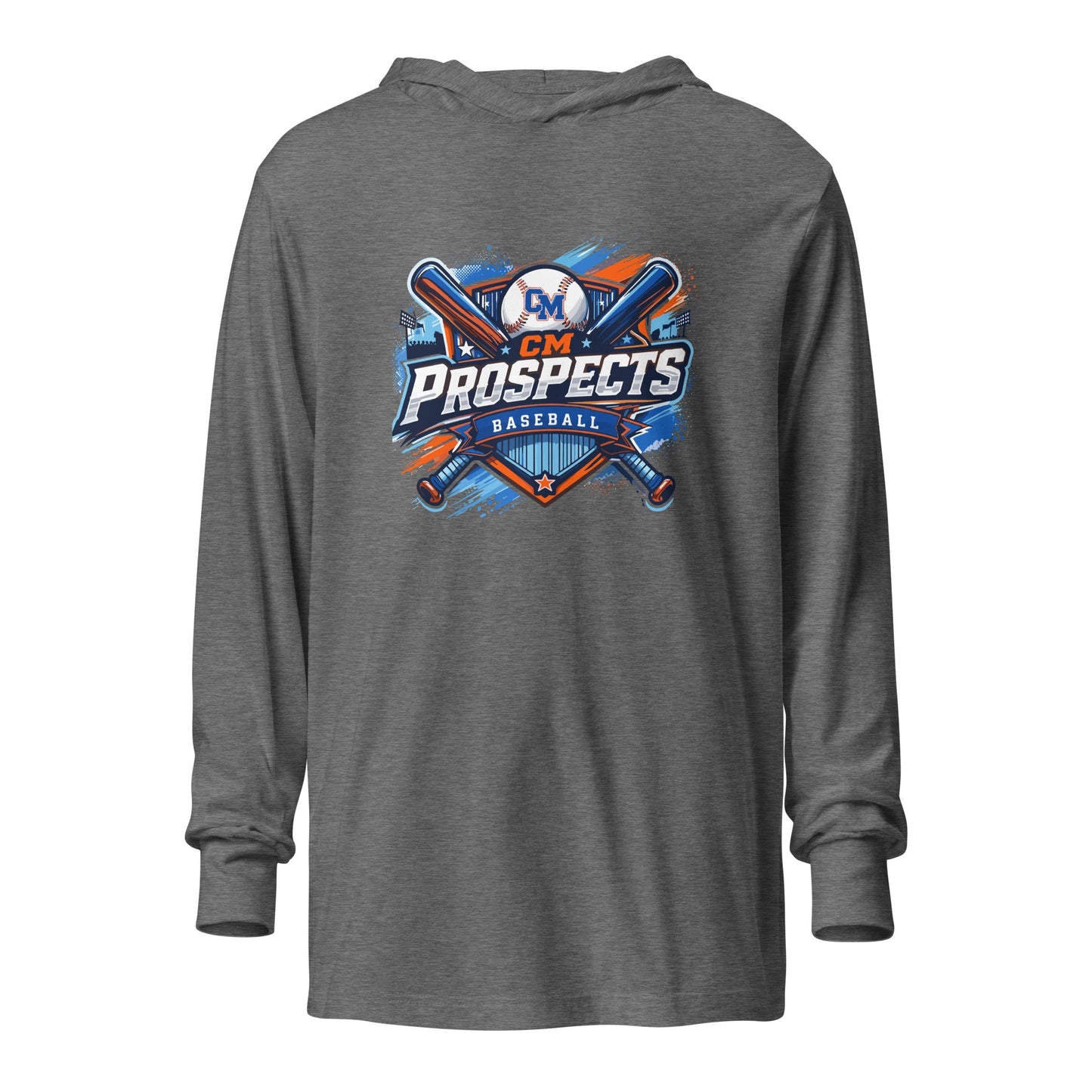 Performance | Hooded Long Sleeve T Shirt | Central Missour Prospects | Shield Logo