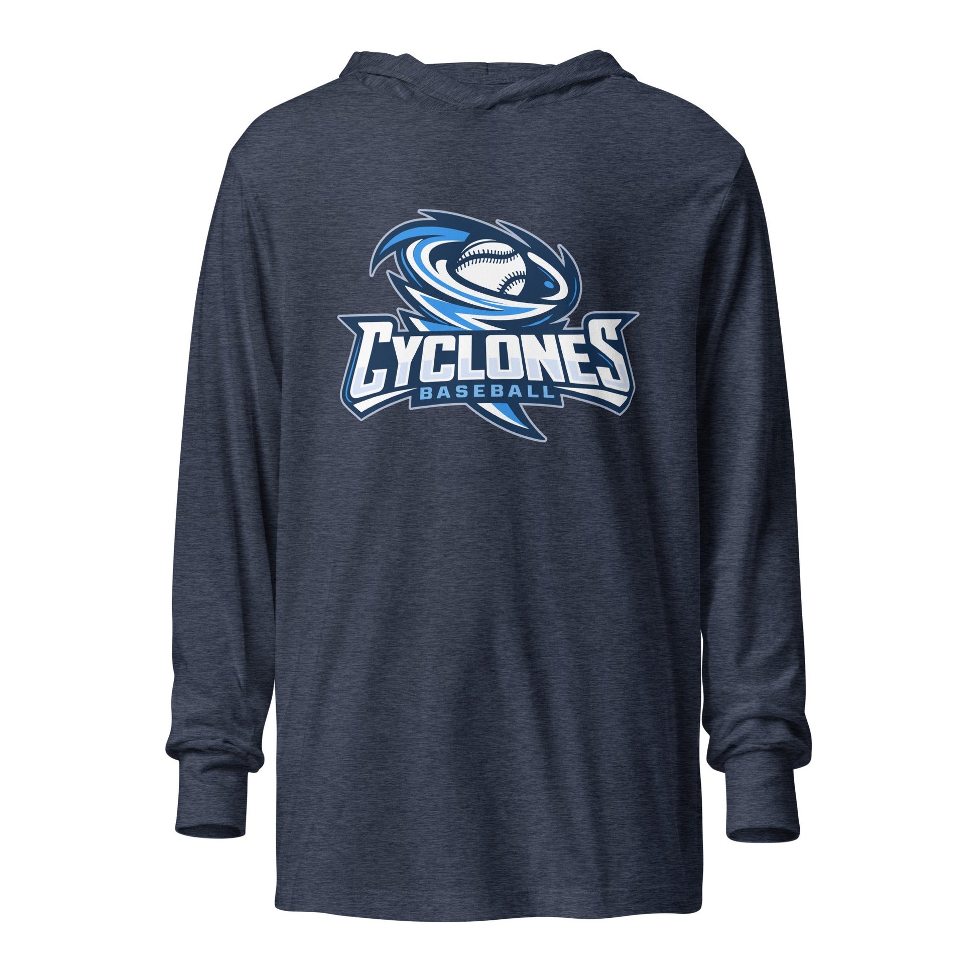 Performance | Hooded Long Sleeve T Shirt | Centre County Cyclones | Crest Logo