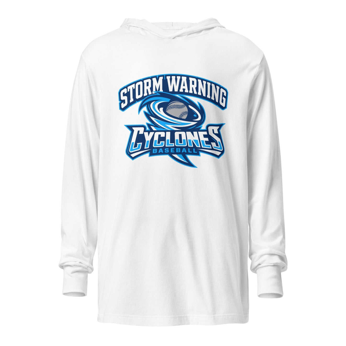 Performance | Hooded Long Sleeve T Shirt | Centre County Cyclones | Vanguard Logo