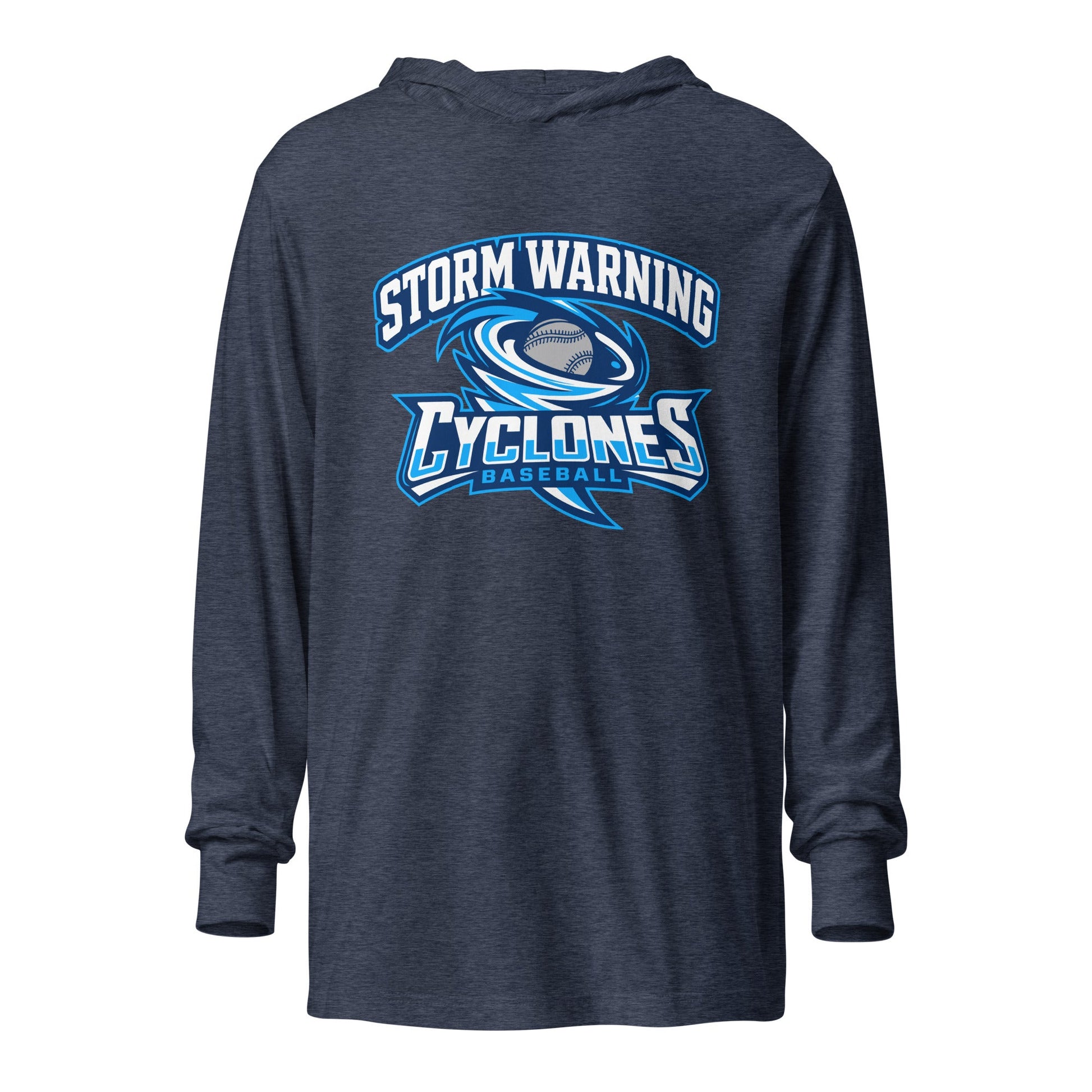 Performance | Hooded Long Sleeve T Shirt | Centre County Cyclones | Vanguard Logo