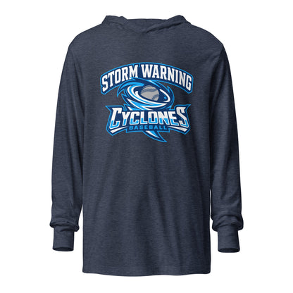 Performance | Hooded Long Sleeve T Shirt | Centre County Cyclones | Vanguard Logo