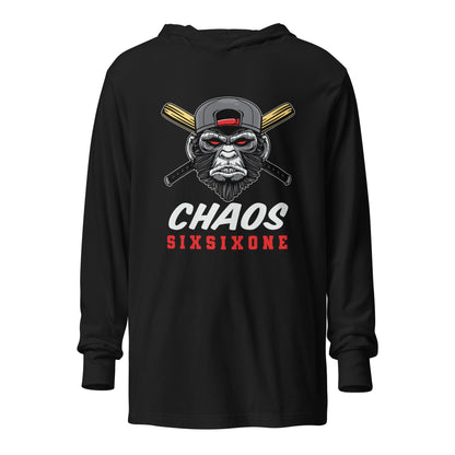Performance | Hooded Long Sleeve T Shirt | CHAOS 661 7u | SixSixOne Alt Logo