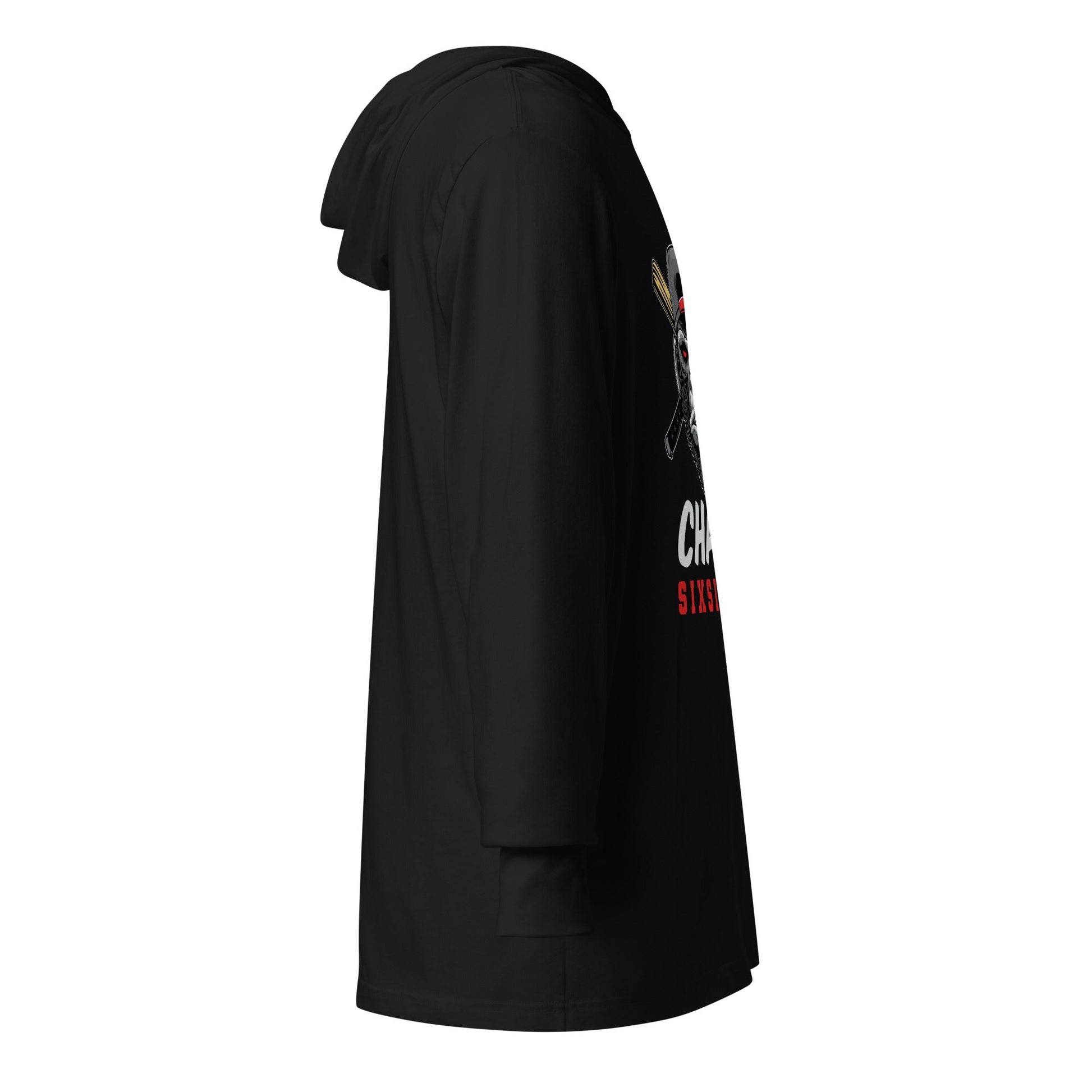 Performance | Hooded Long Sleeve T Shirt | CHAOS 661 7u | SixSixOne Alt Logo