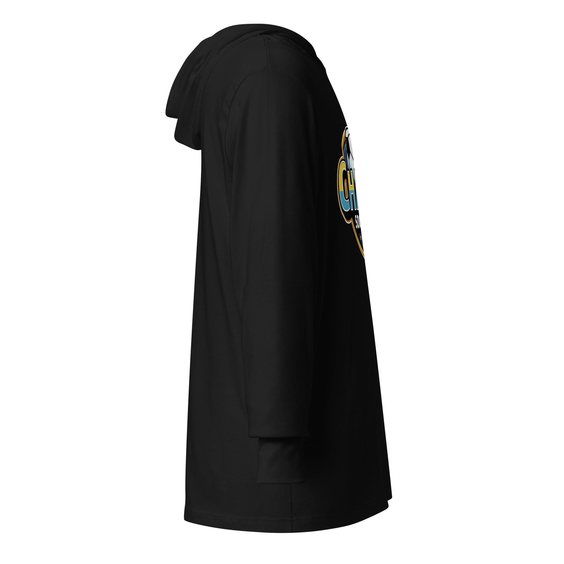 Performance | Hooded Long Sleeve T Shirt | Chaos Soccer | Logo
