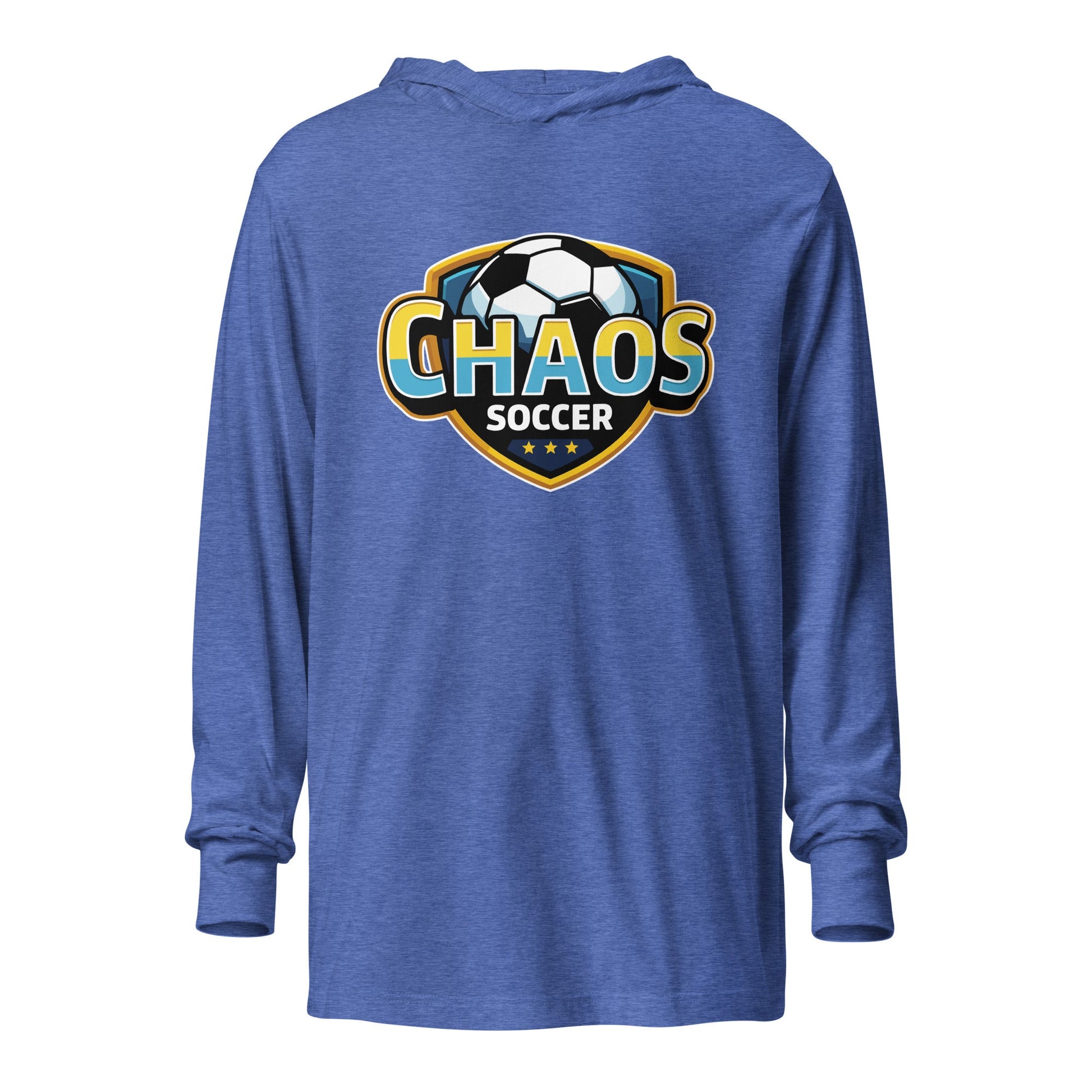 Performance | Hooded Long Sleeve T Shirt | Chaos Soccer | Logo