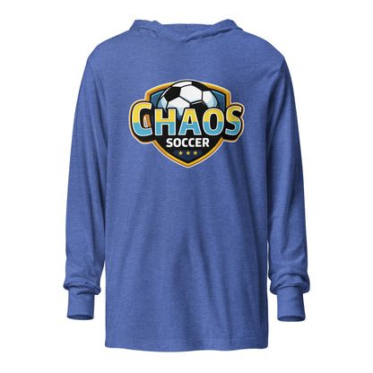Performance | Hooded Long Sleeve T Shirt | Chaos Soccer | Logo